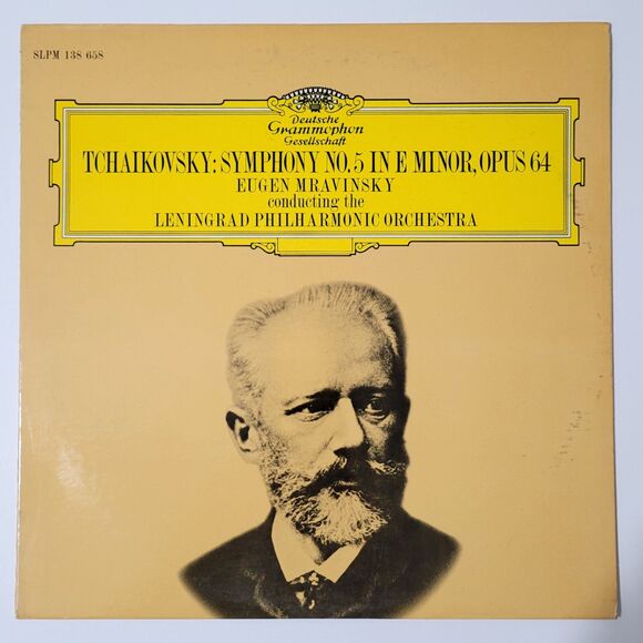 Eugen Mravinsky Tchaikovsky Symphony No. 5 In E Minor, Op 64 Vinyl LP DG VG+/EX - Picture 1 of 6